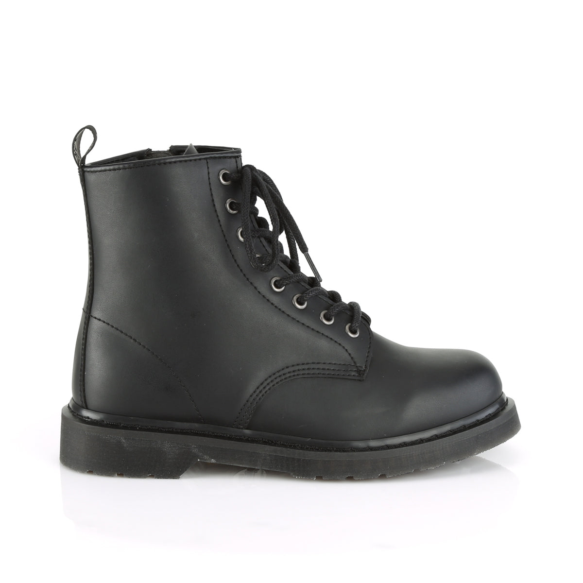 DemoniaCult Botas para hombre BOLT-100 BLK de cuero vegano