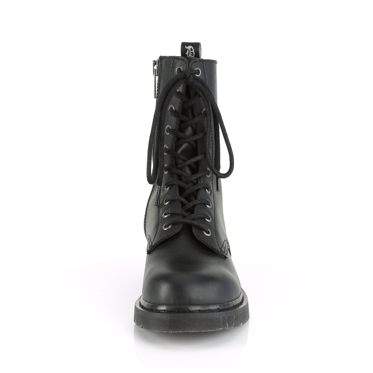 DemoniaCult Botas para hombre BOLT-200 Blk Leather Vegan