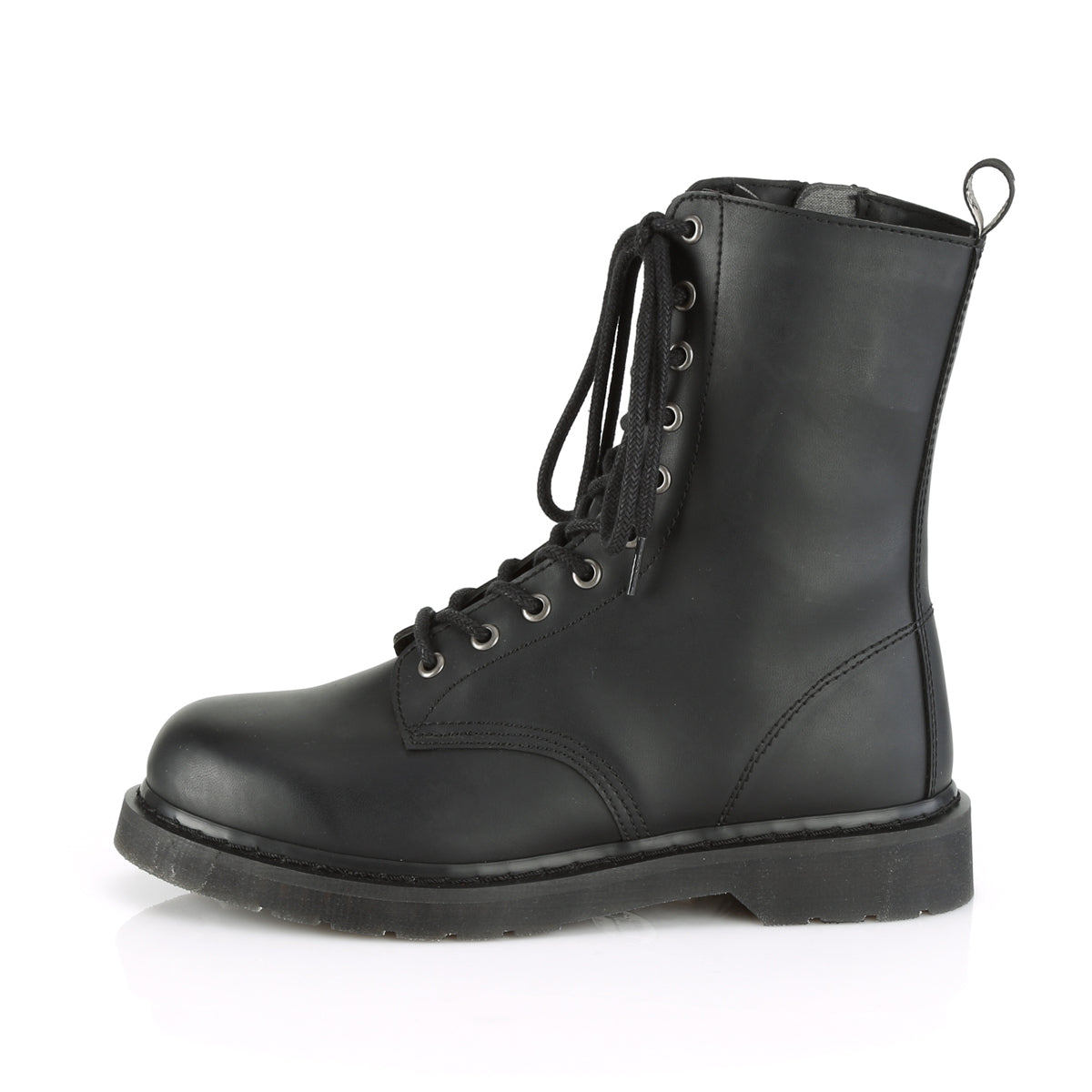 DemoniaCult Botas para hombre BOLT-200 Blk Leather Vegan