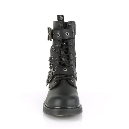 DemoniaCult Botas para hombre BOLT-250 BLK de cuero vegano