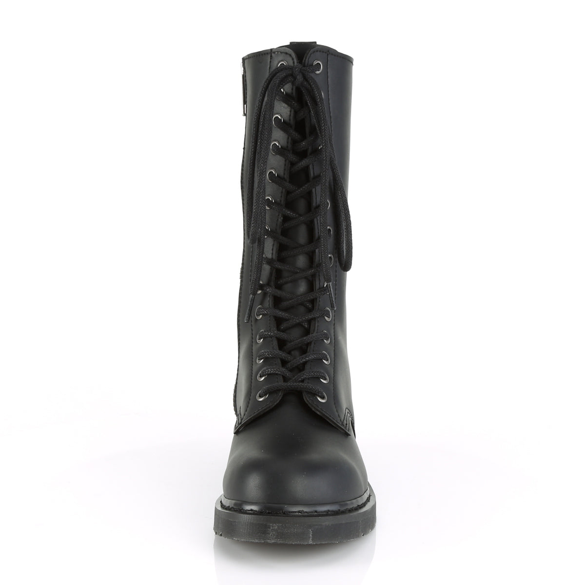 DemoniaCult Botas para hombre BOLT-300 Blk Leather Vegan