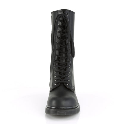 DemoniaCult Botas para hombre BOLT-300 Blk Leather Vegan