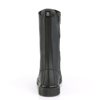 DemoniaCult Botas para hombre BOLT-300 Blk Leather Vegan
