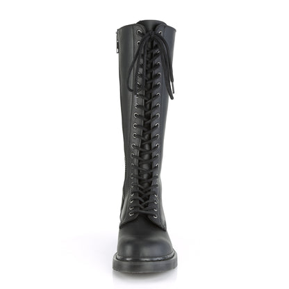 DemoniaCult Botas para hombre BOLT-400 BLK de cuero vegano