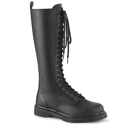 DemoniaCult Botas para hombre BOLT-400 BLK de cuero vegano
