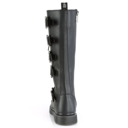 DemoniaCult Botas para hombre BOLT-425 BLK de cuero vegano