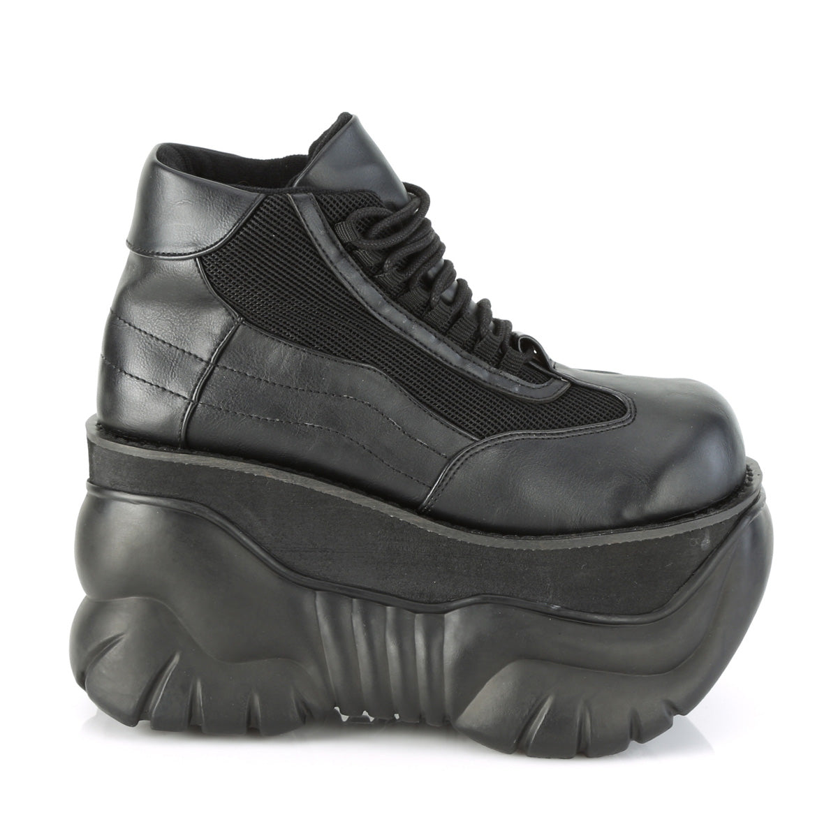 DemoniaCult Mens Boots BOXER-01 Blk Vegan Leather