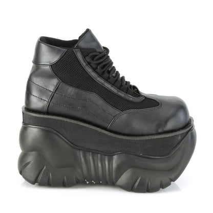DemoniaCult Mens Boots BOXER-01 Blk Vegan Leather