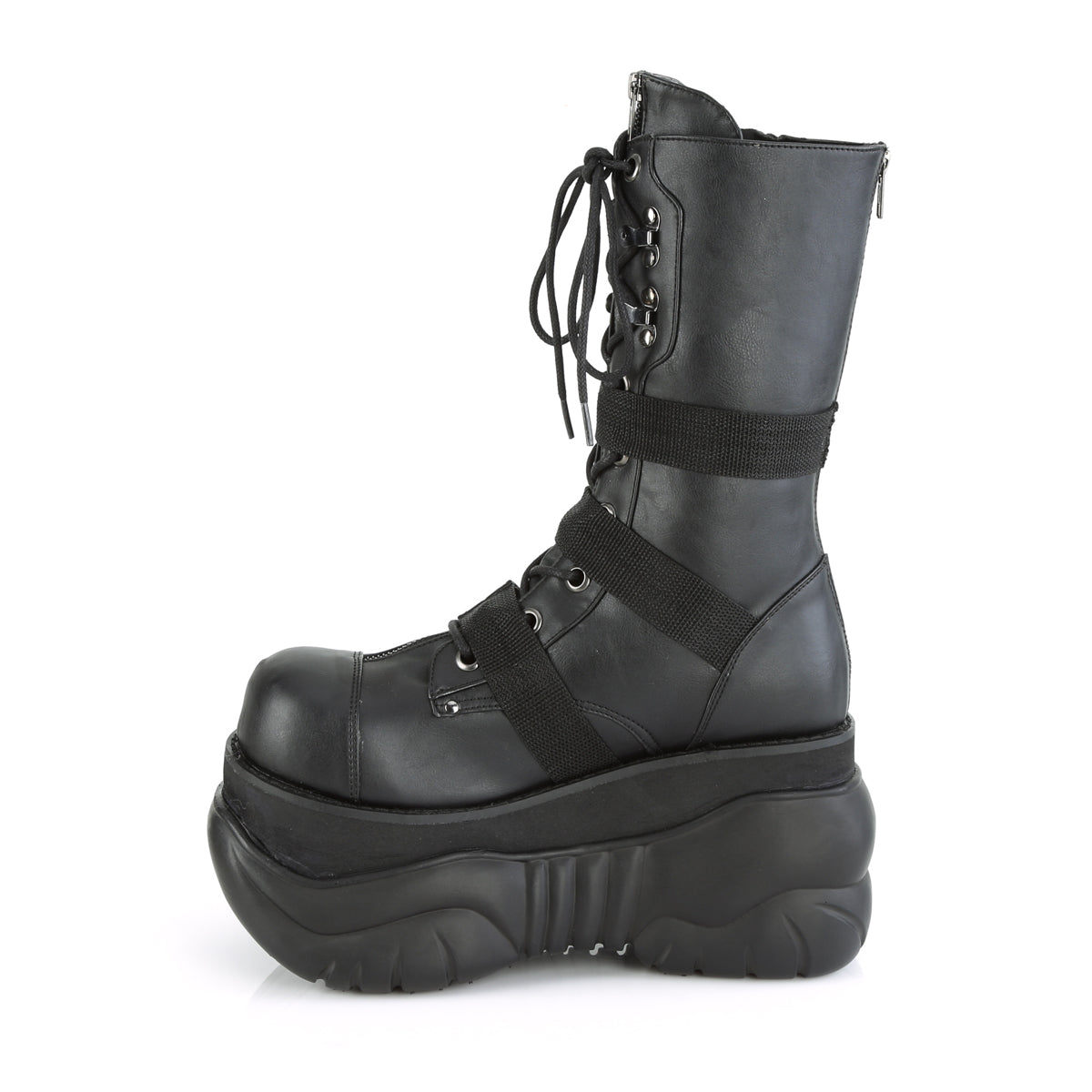 DemoniaCult Mens Boots BOXER-230 Blk Vegan Leather