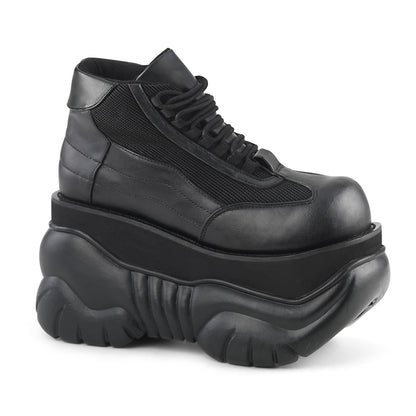 DemoniaCult Mens Boots BOXER-01 Blk Vegan Leather