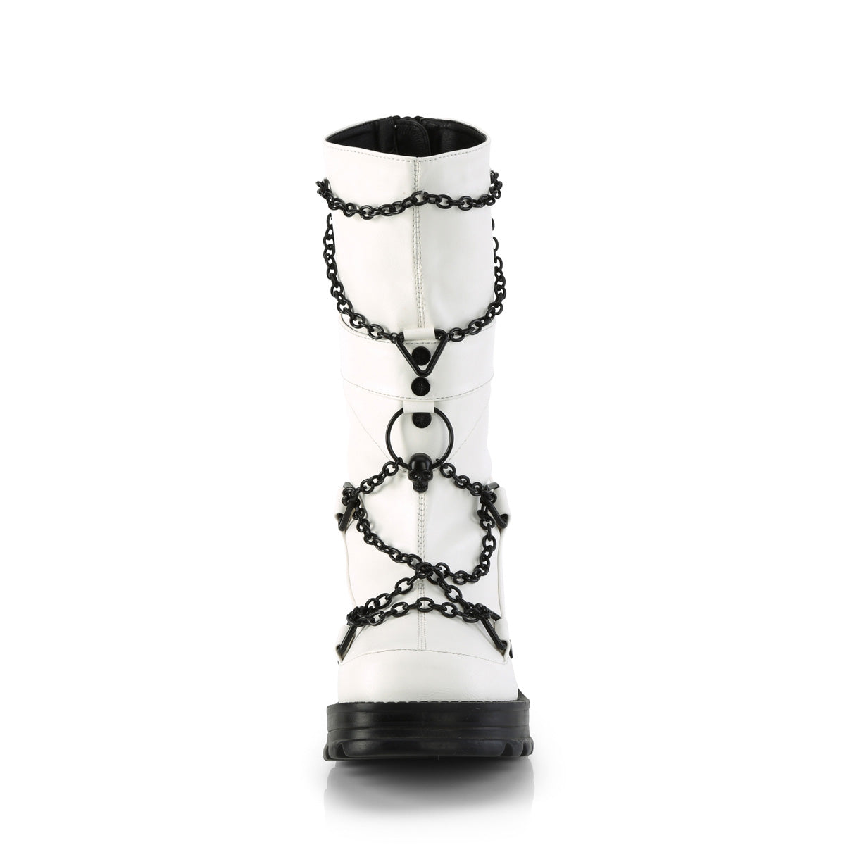 DemoniaCult  Botas BRATTY-120 WHT cuero vegano