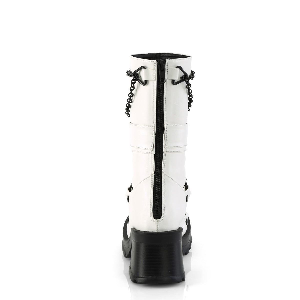 DemoniaCult  Botas BRATTY-120 WHT cuero vegano