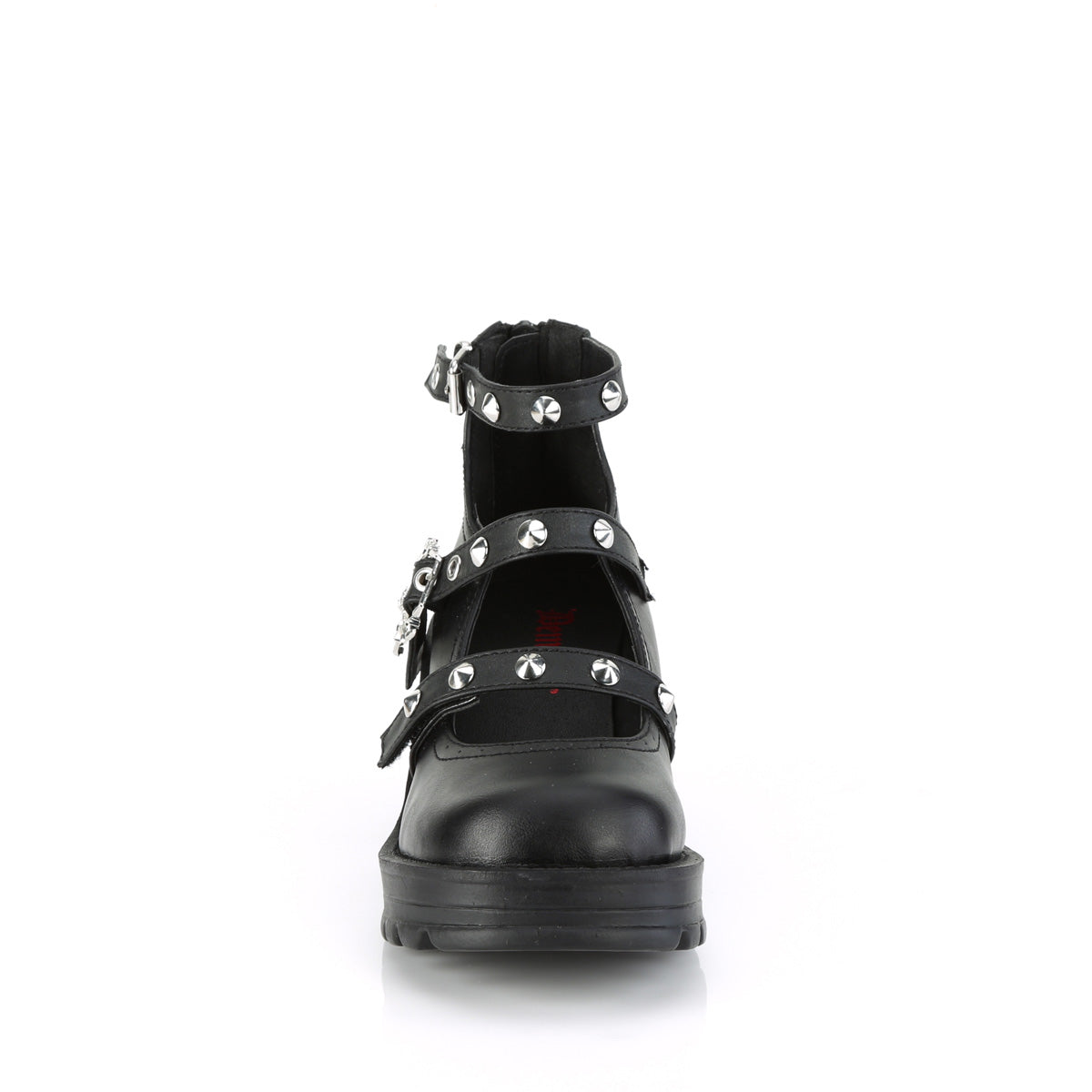 DemoniaCult  Zapatillas BRATTY-30 BLK de cuero vegano