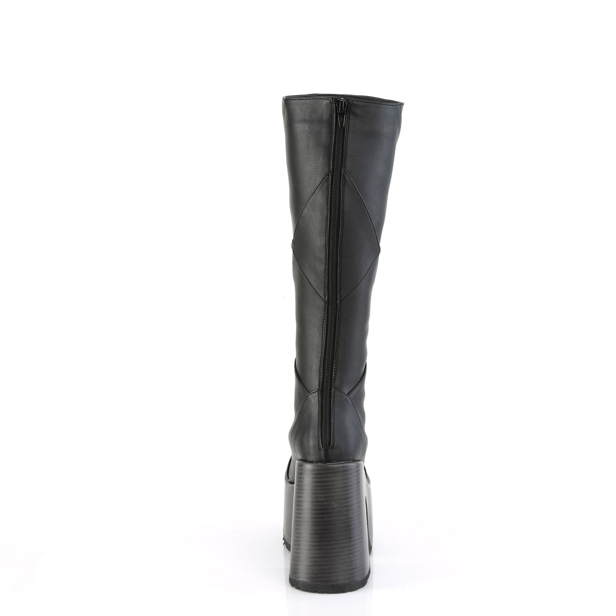 DemoniaCult  Botas CAMEL-280 BLK de cuero vegano