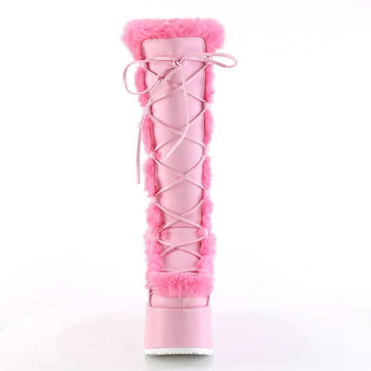 DemoniaCult  Botas CAMEL-311 B. cuero vegano rosa