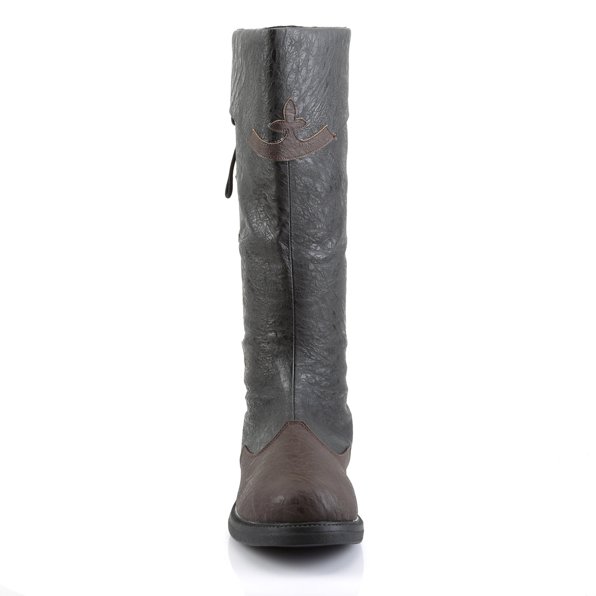 Funtasma Botas para hombre CAPTAIN-110 PU angustiada Blk-Brown
