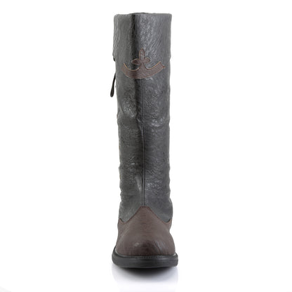 Funtasma Botas para hombre CAPTAIN-110 PU angustiada Blk-Brown