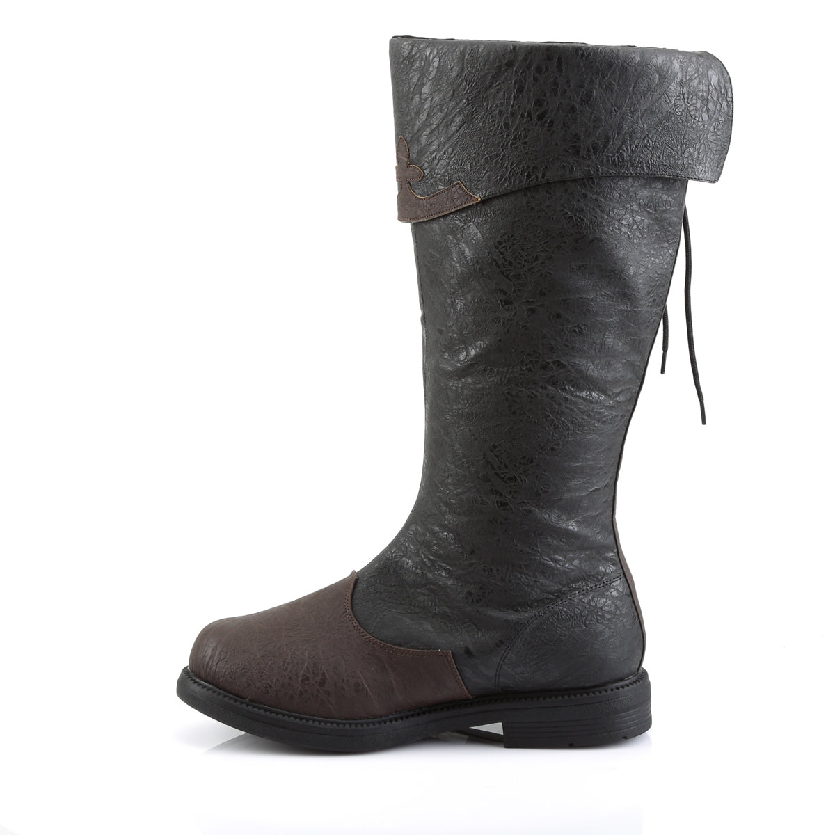 Funtasma Botas para hombre CAPTAIN-110 PU angustiada Blk-Brown