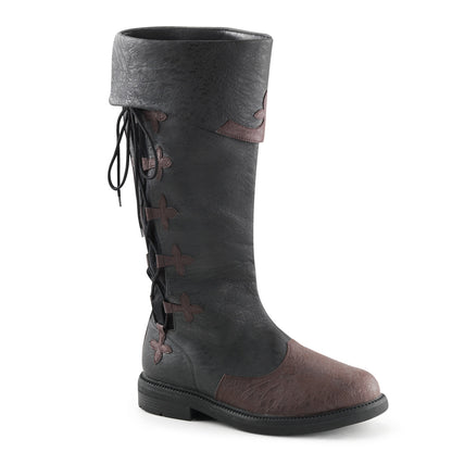 Funtasma Botas para hombre CAPTAIN-110 PU angustiada Blk-Brown