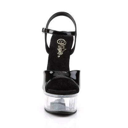 Pleaser Sandalias para mujer CAPTIVA-609 BLK PAT / CLR