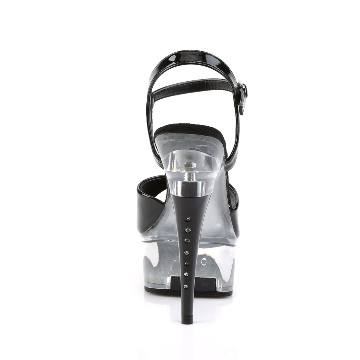 Pleaser Sandalias para mujer CAPTIVA-609 BLK PAT / CLR