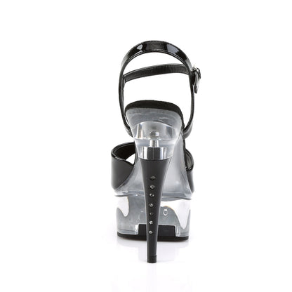 Pleaser Sandalias para mujer CAPTIVA-609 BLK PAT / CLR
