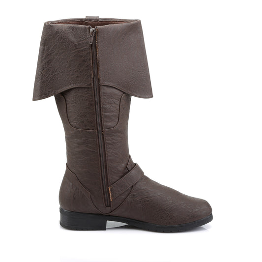 Funtasma Botas para hombre CARRIBEAN-299 PU marrón apenado