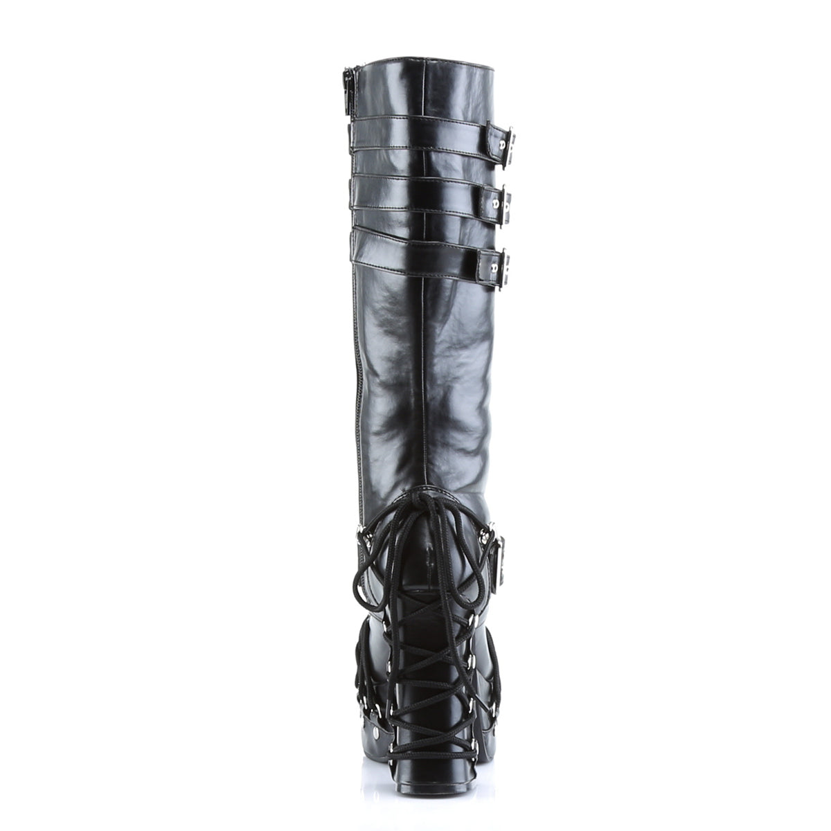 DemoniaCult Womens Boots CHARADE-206 Blk Vegan Leather