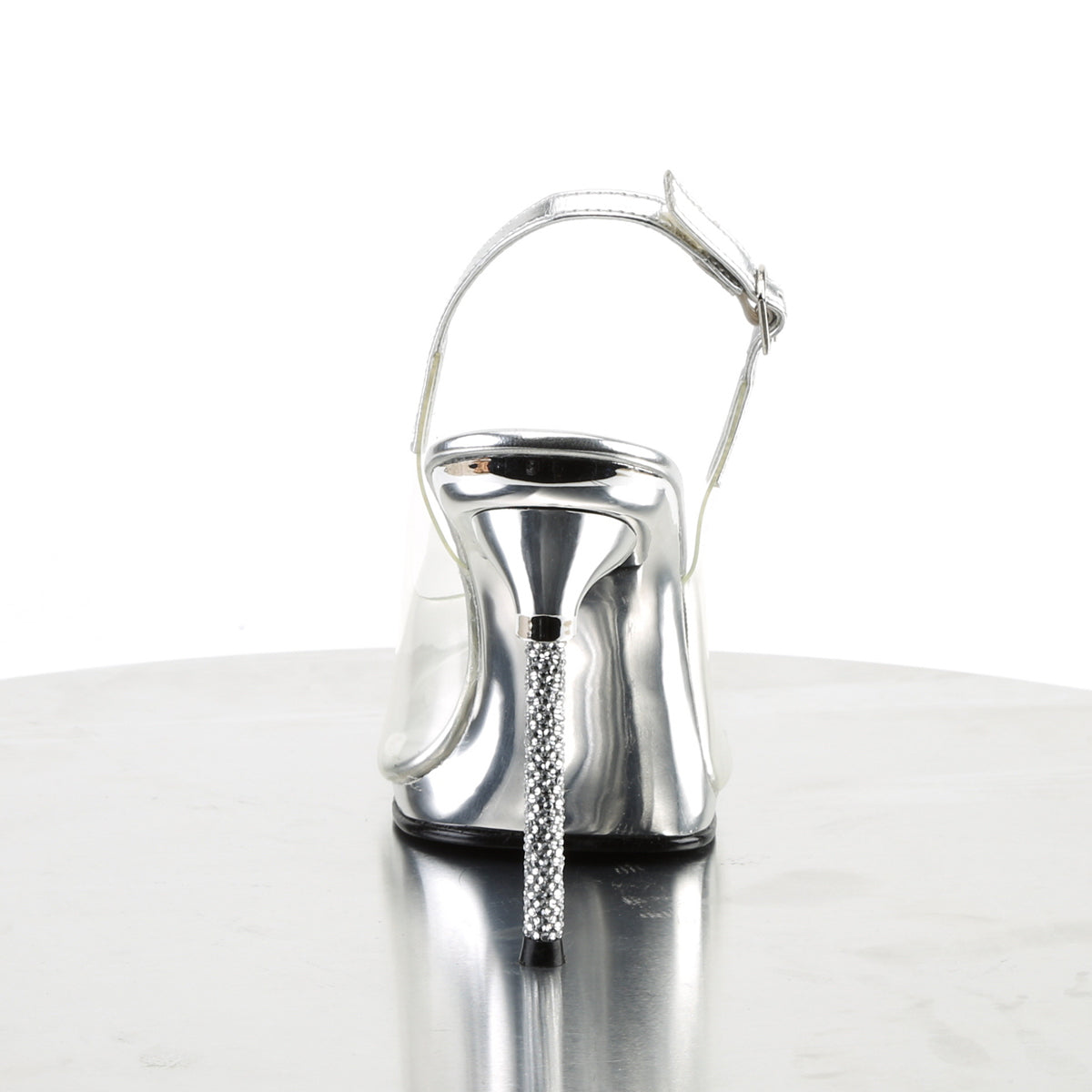 Fabulicious Womens Sandals CHIC-18 Clr-Slv Pu/Slv Chrome
