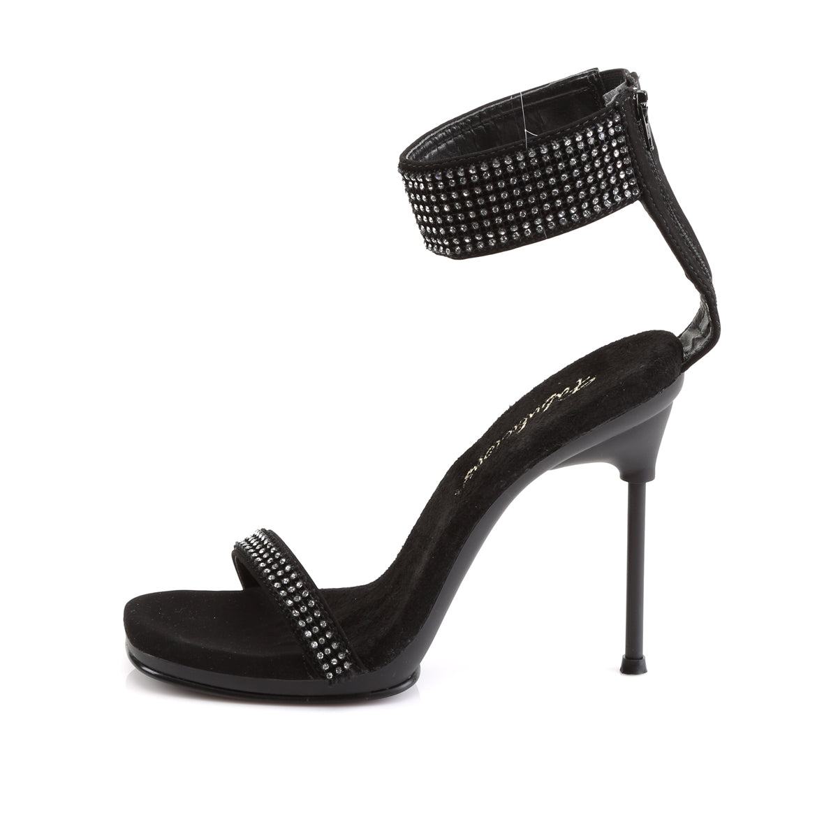 Fabulicious Sandalias para mujer CHIC-40 BLK Nubuck PU / BLK