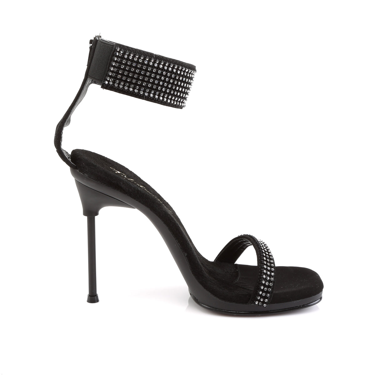 Fabulicious Sandalias para mujer CHIC-40 BLK Nubuck PU / BLK