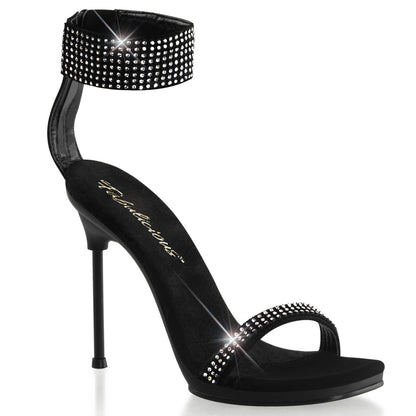 Fabulicious Sandalias para mujer CHIC-40 BLK Nubuck PU / BLK