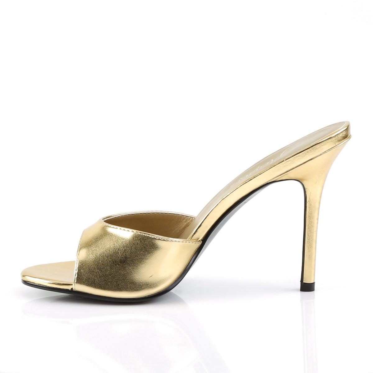Pleaser Womens Pumps CLASSIQUE-01 Gold Metallic Pu