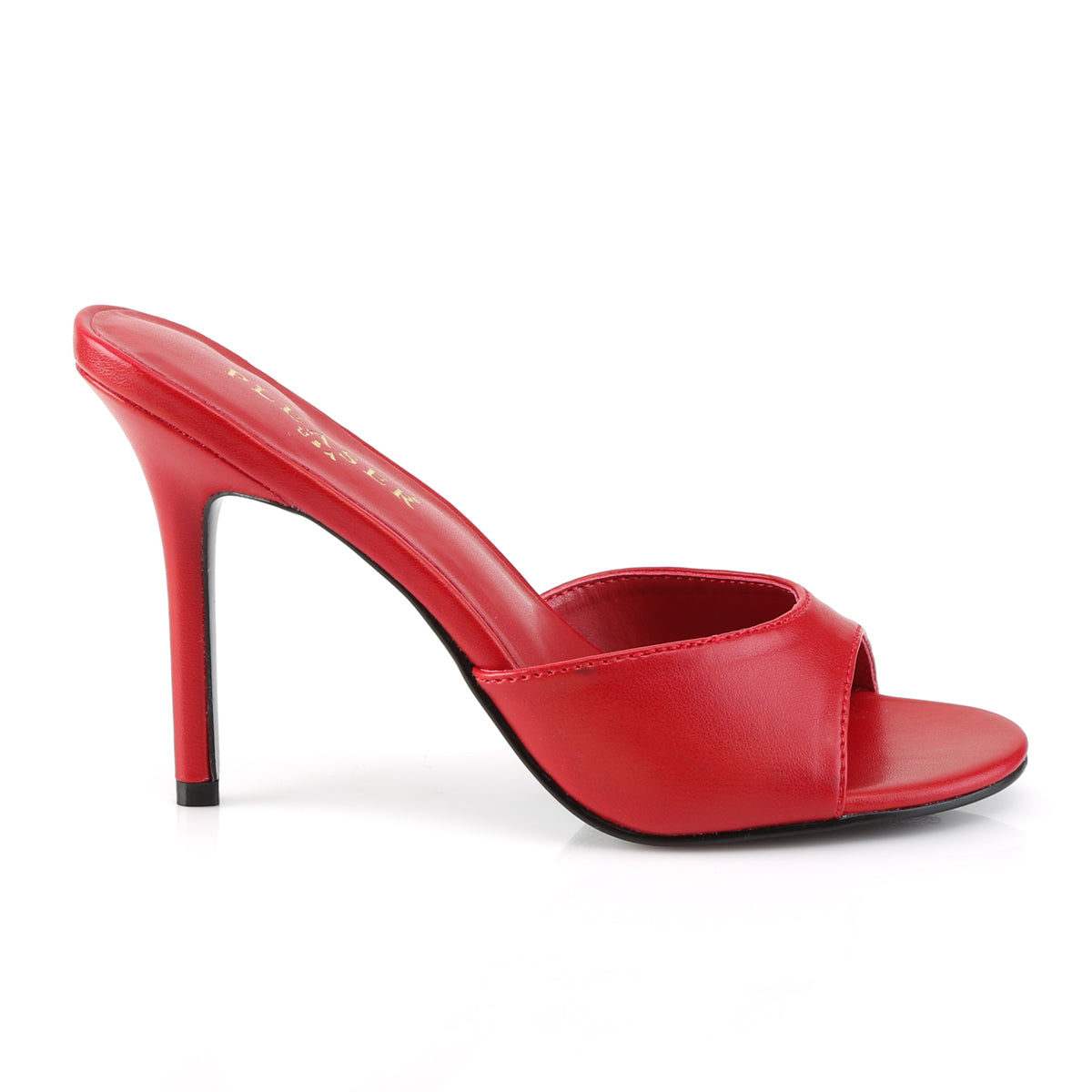 Pleaser Bombas para mujer CLASSIQUE-01 Red Kid PU