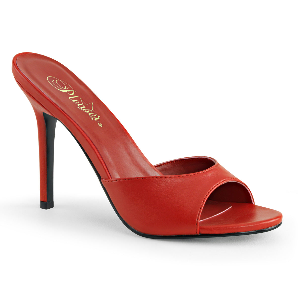 Pleaser Womens Pumps CLASSIQUE-01 Red Kid Pu