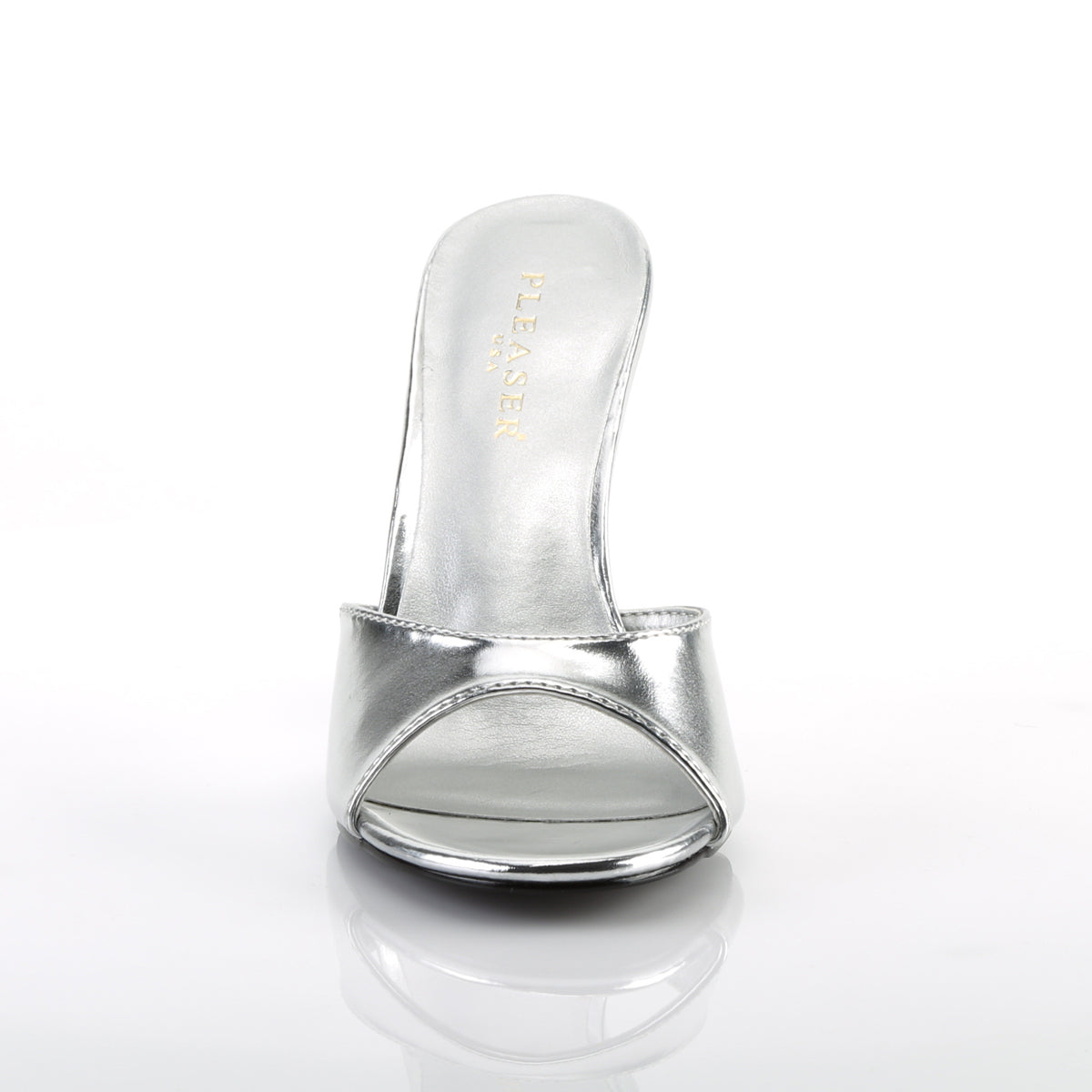 Pleaser Bombas para mujer CLASSIQUE-01 SLV Metallic PU