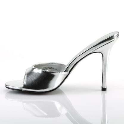 Pleaser Bombas para mujer CLASSIQUE-01 SLV Metallic PU