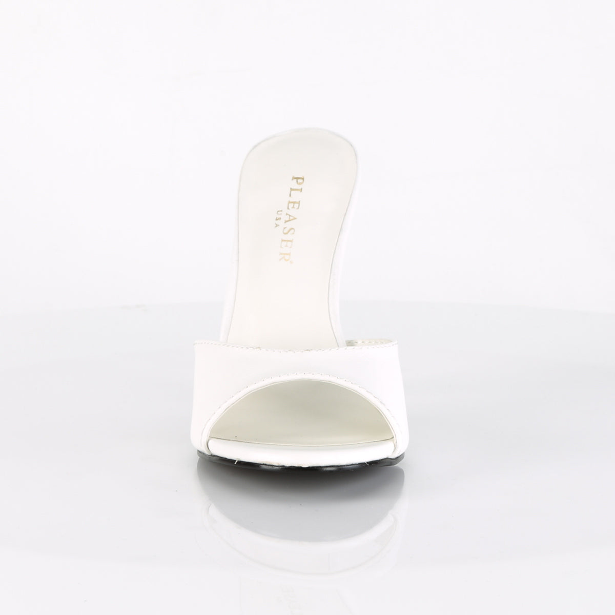 Pleaser Bombas para mujer CLASSIQUE-01 wht kid pu