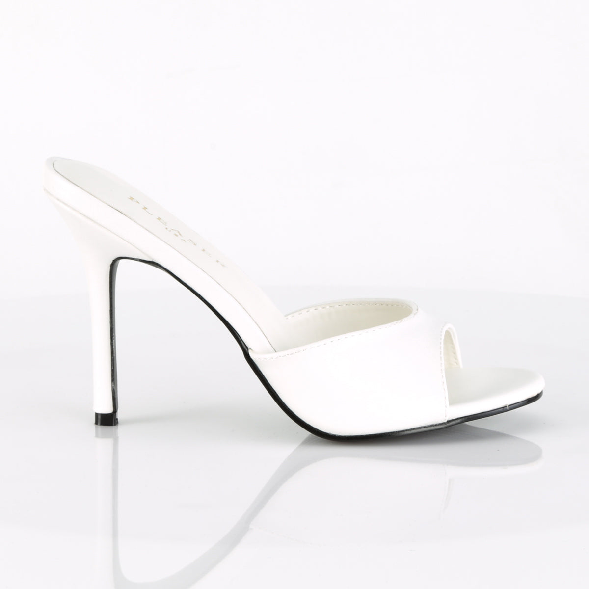 Pleaser Bombas para mujer CLASSIQUE-01 wht kid pu