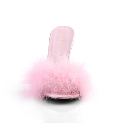 Fabulicious Womens Sandals CLASSIQUE-01F B. Pink Pu-Fur