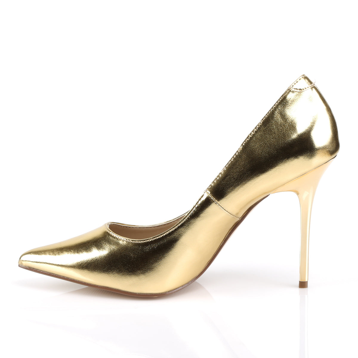 Pleaser Bombas para mujer CLASSIQUE-20 oro MET PU