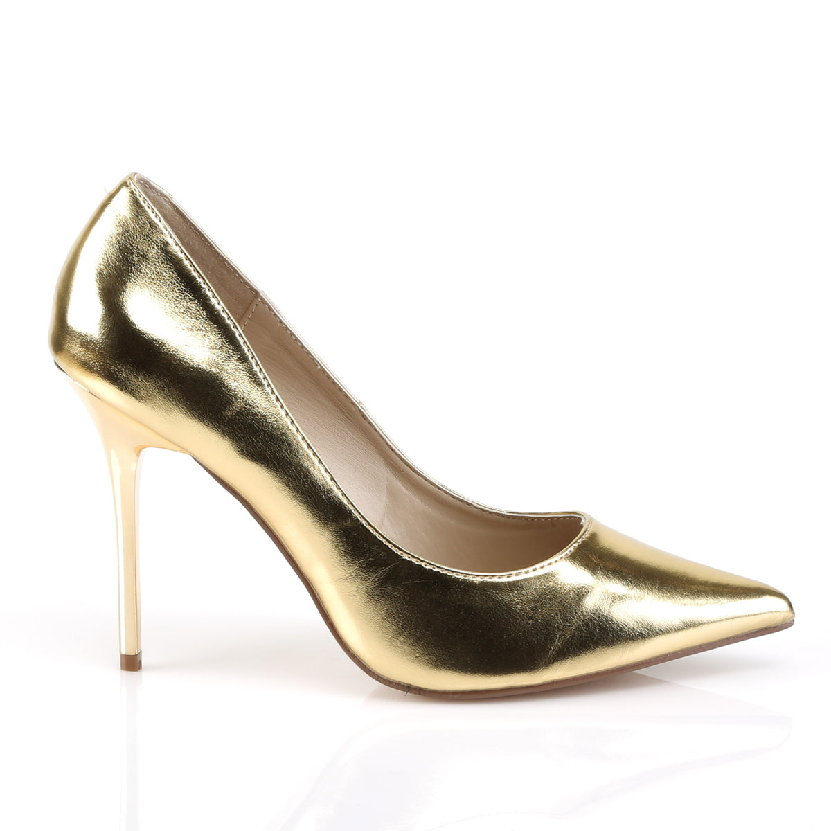 Pleaser Bombas para mujer CLASSIQUE-20 oro MET PU