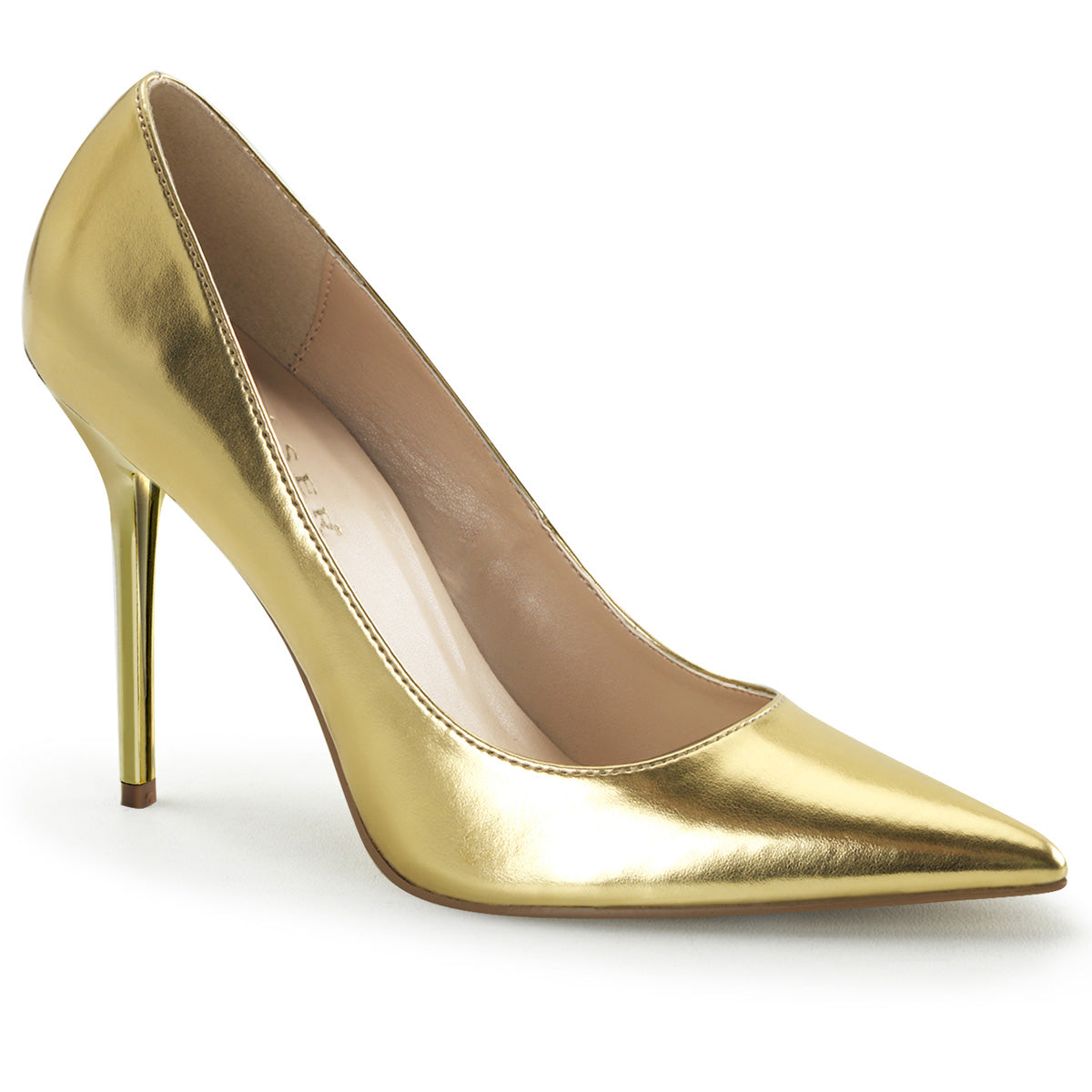 Pleaser Bombas para mujer CLASSIQUE-20 oro MET PU