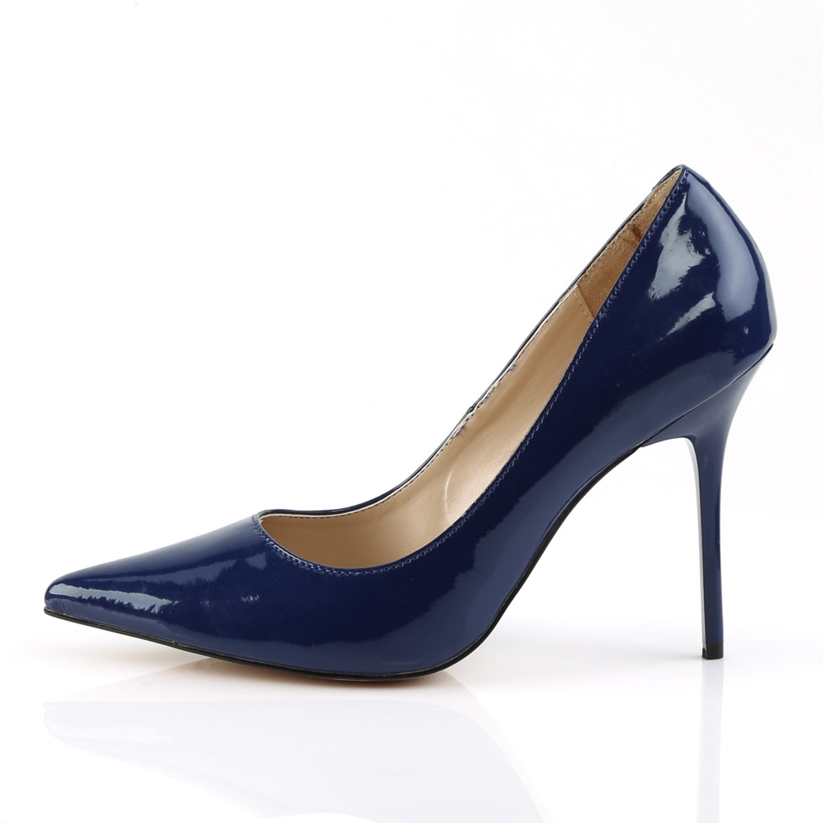 Pleaser Womens Pumps CLASSIQUE-20 Navy Blue Pat