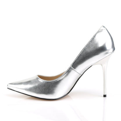 Pleaser Bombas para mujer CLASSIQUE-20 SLV MET PU