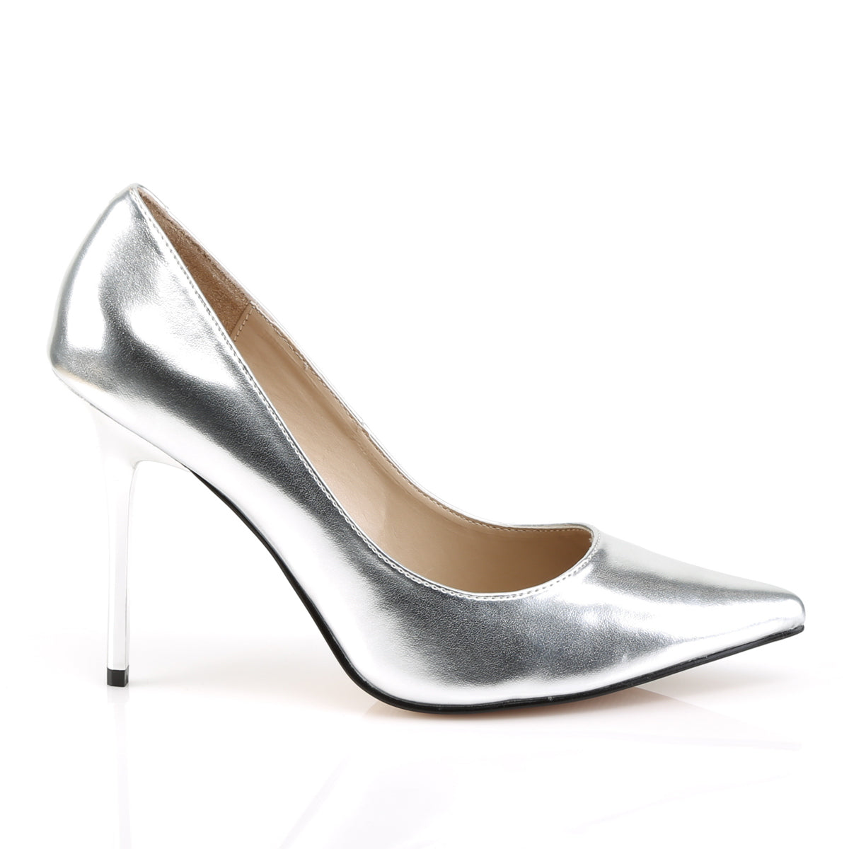 Pleaser Bombas para mujer CLASSIQUE-20 SLV MET PU