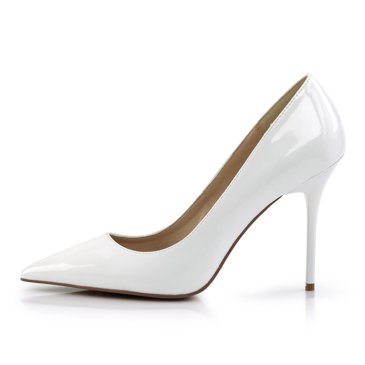 Pleaser Bombas para mujer CLASSIQUE-20 wht pat