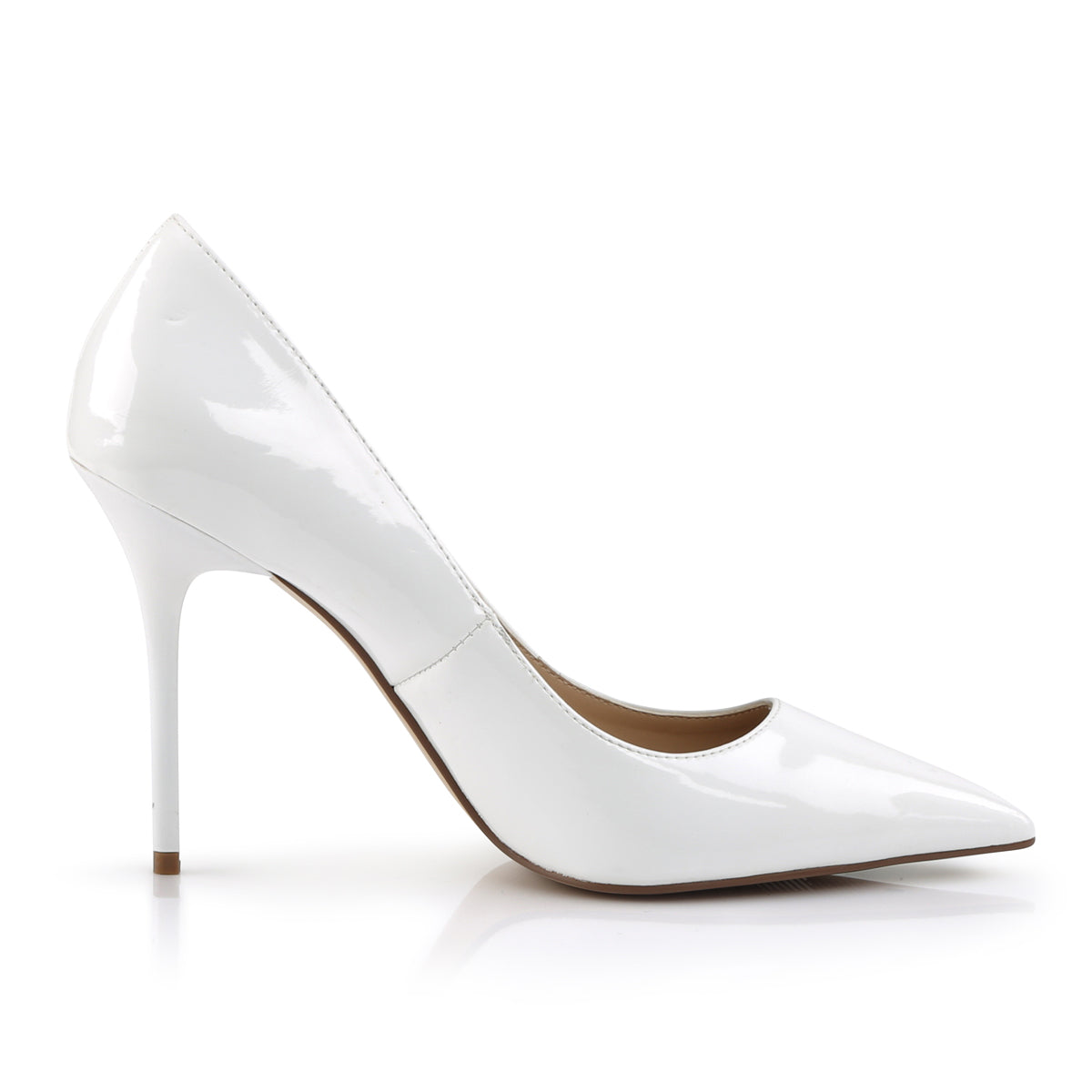 Pleaser Bombas para mujer CLASSIQUE-20 wht pat