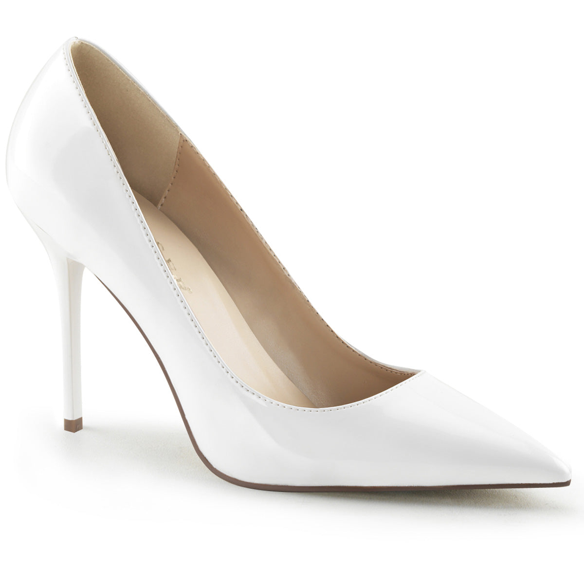Pleaser Bombas para mujer CLASSIQUE-20 wht pat