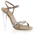 Fabulicious Sandalias para mujer CLEARLY-415 taupe pu
